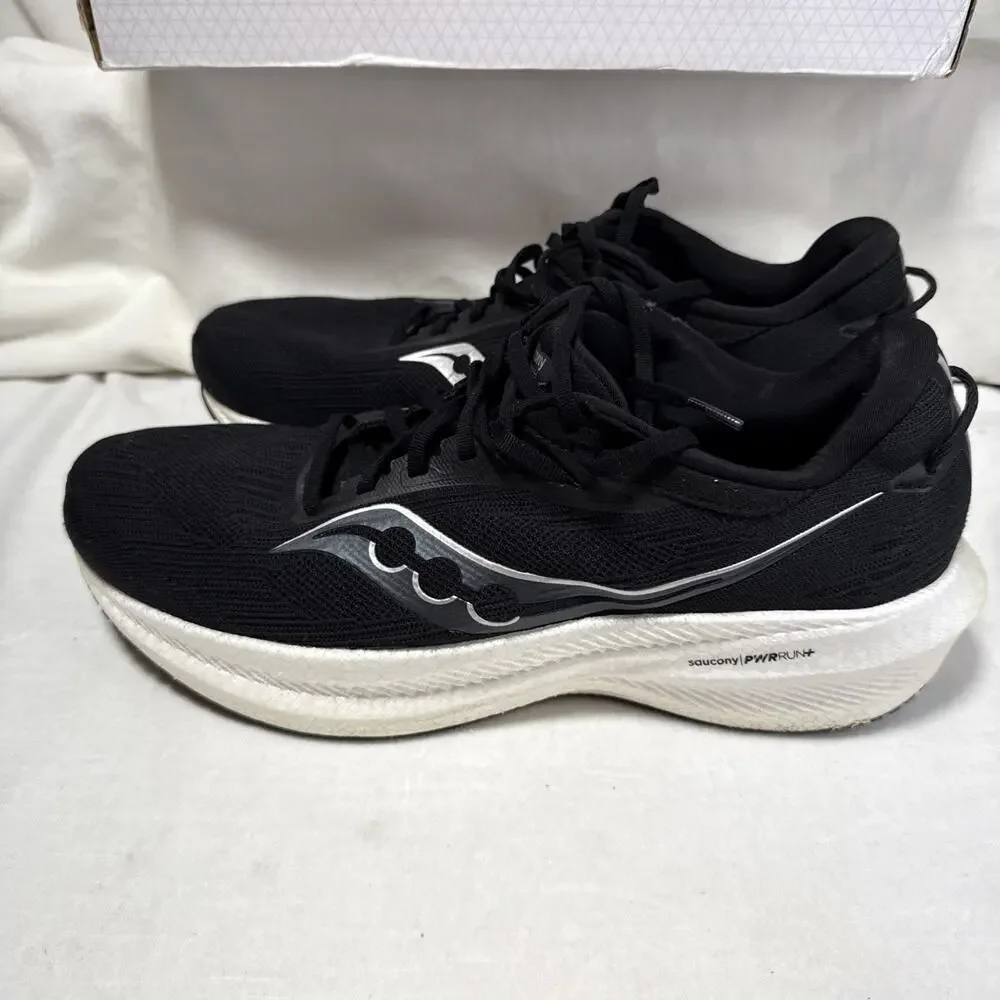 Saucony Triumph 21 Men’s Size 11.5 S20882-20 ‘black/white’ Running Shoes